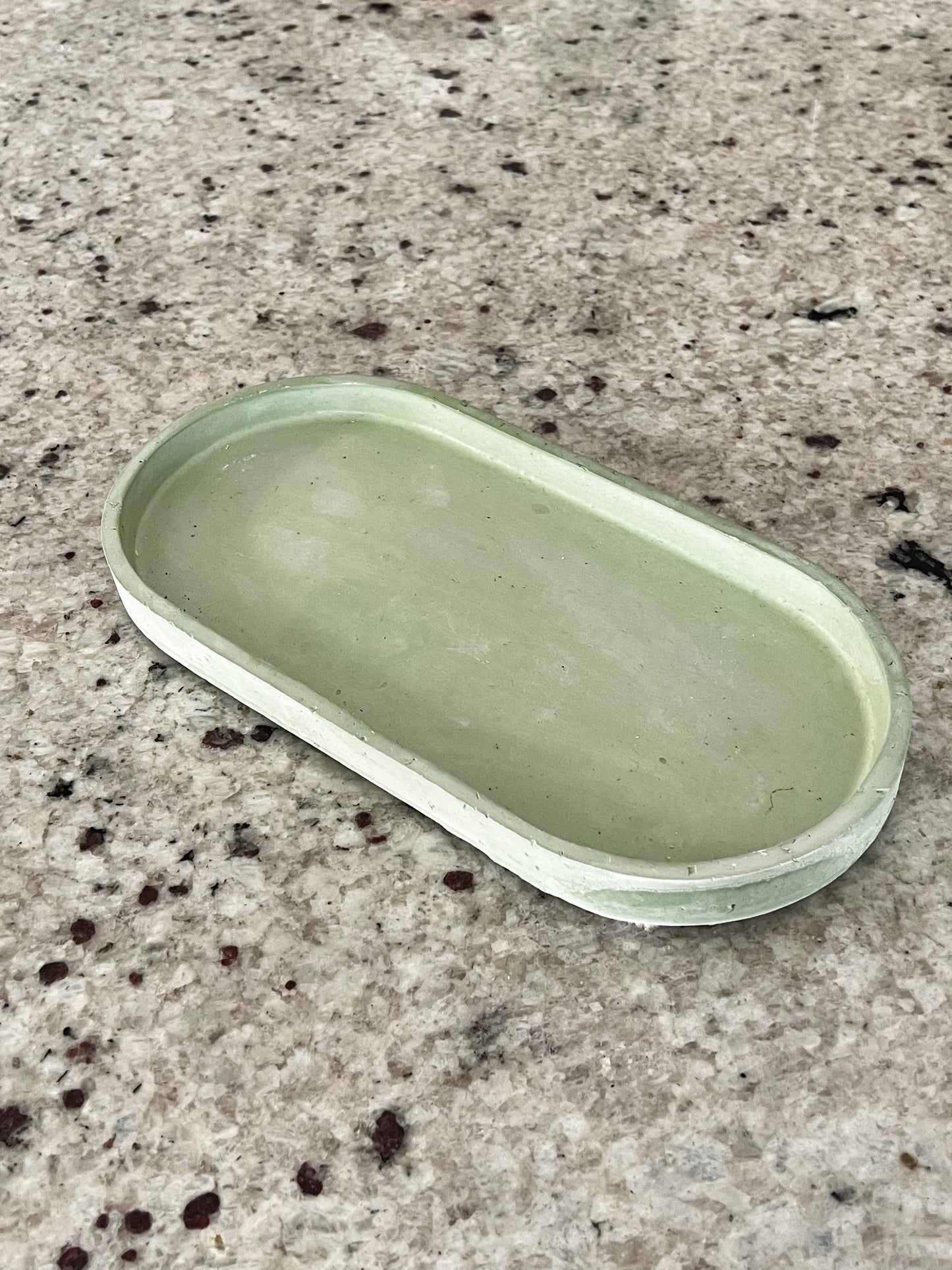 Large Concrete Oval Tray