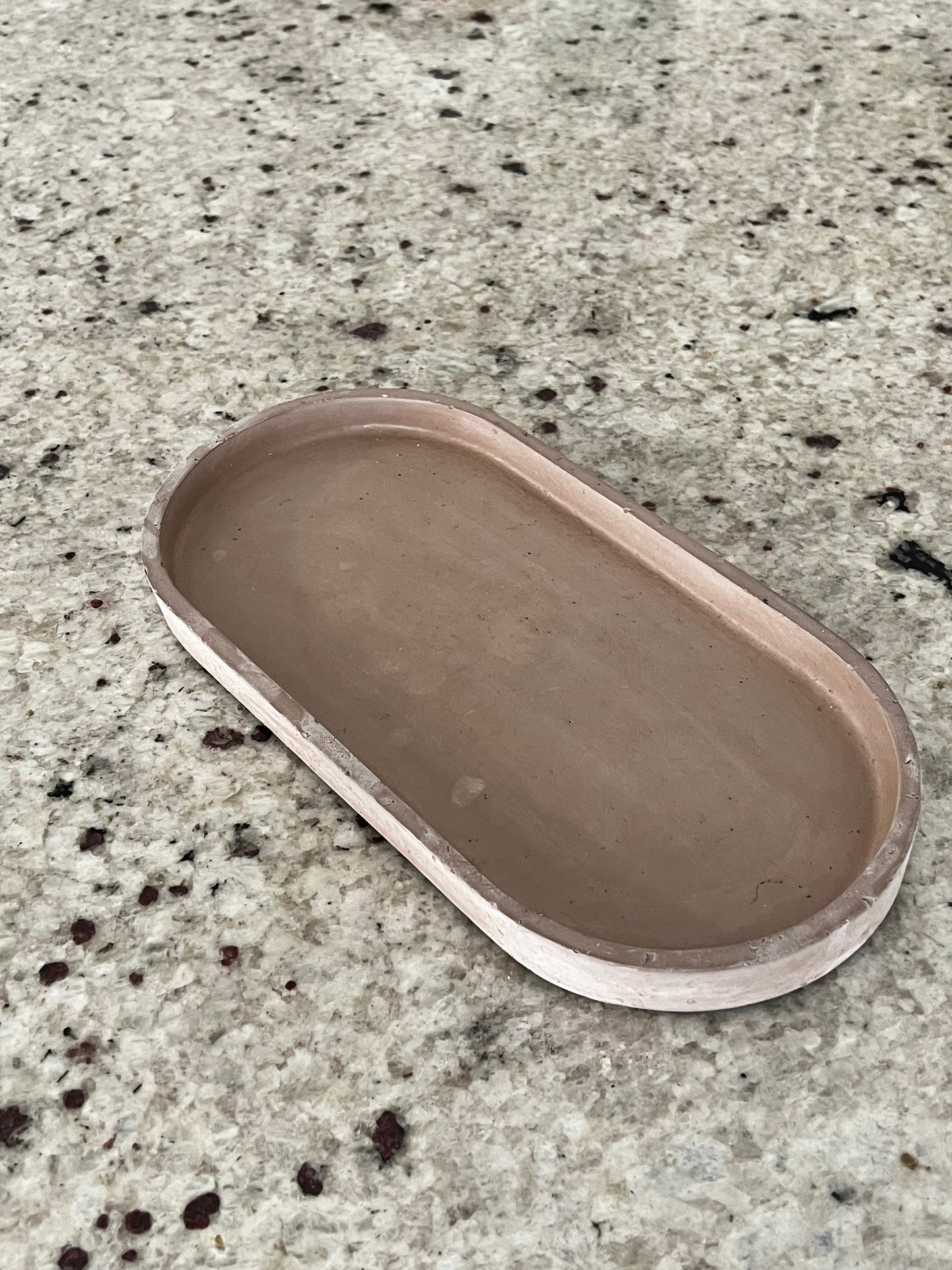 Large Concrete Oval Tray